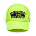 Cult's Mesh Back Trucker Hat In Neon Yellow "Cant Do Epic Shit" / Black Patch