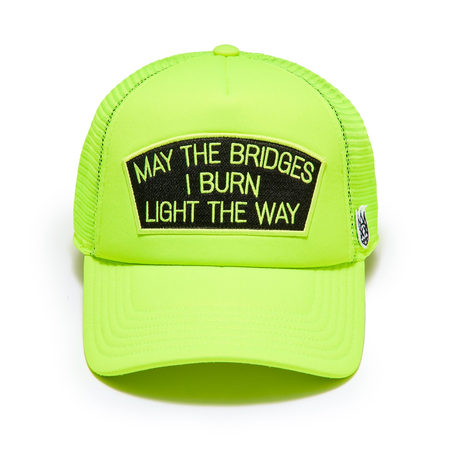 Cult's Mesh Back Trucker Hat In Neon Yellow "Cant Do Epic Shit" / Black Patch