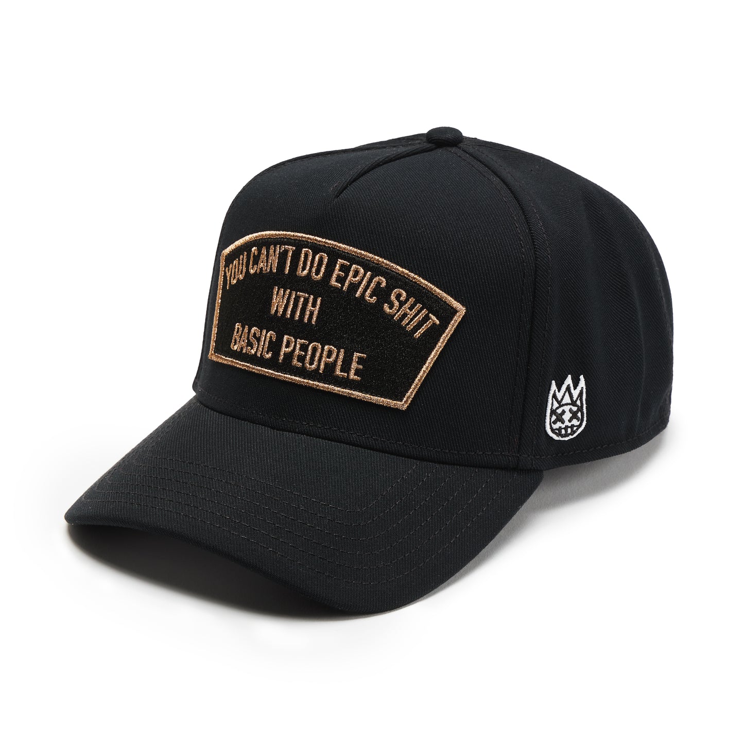 Cult's Epic Shit- A Frame Snapback Hat in Black