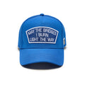 Cult's May The Bridges-A Frame Snapback Hat in Blue