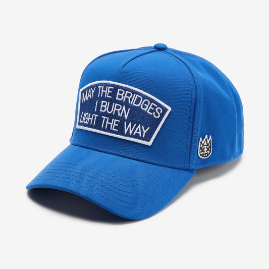 Cult's May The Bridges-A Frame Snapback Hat in Blue