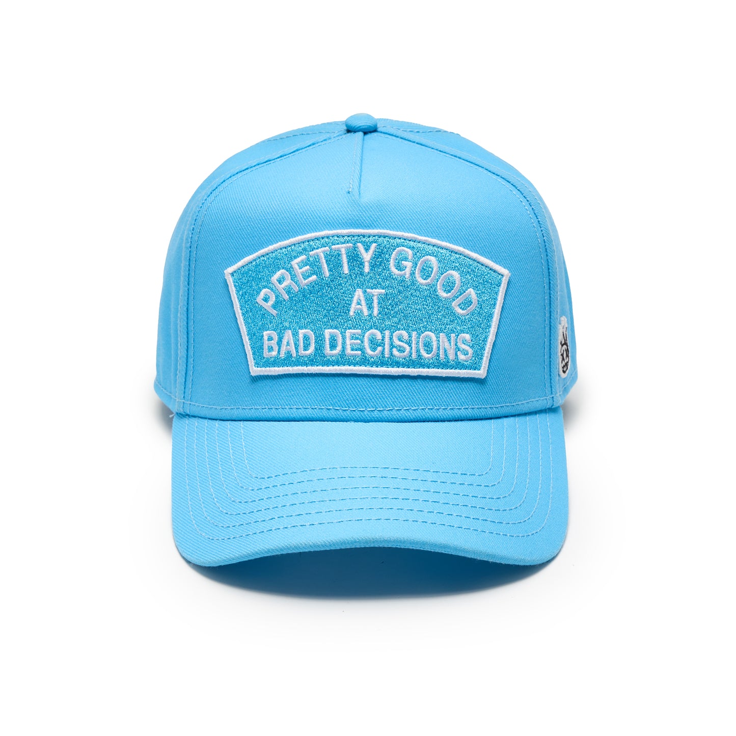Cult's Bad Decisions-A Frame Snapback Hat in Blue