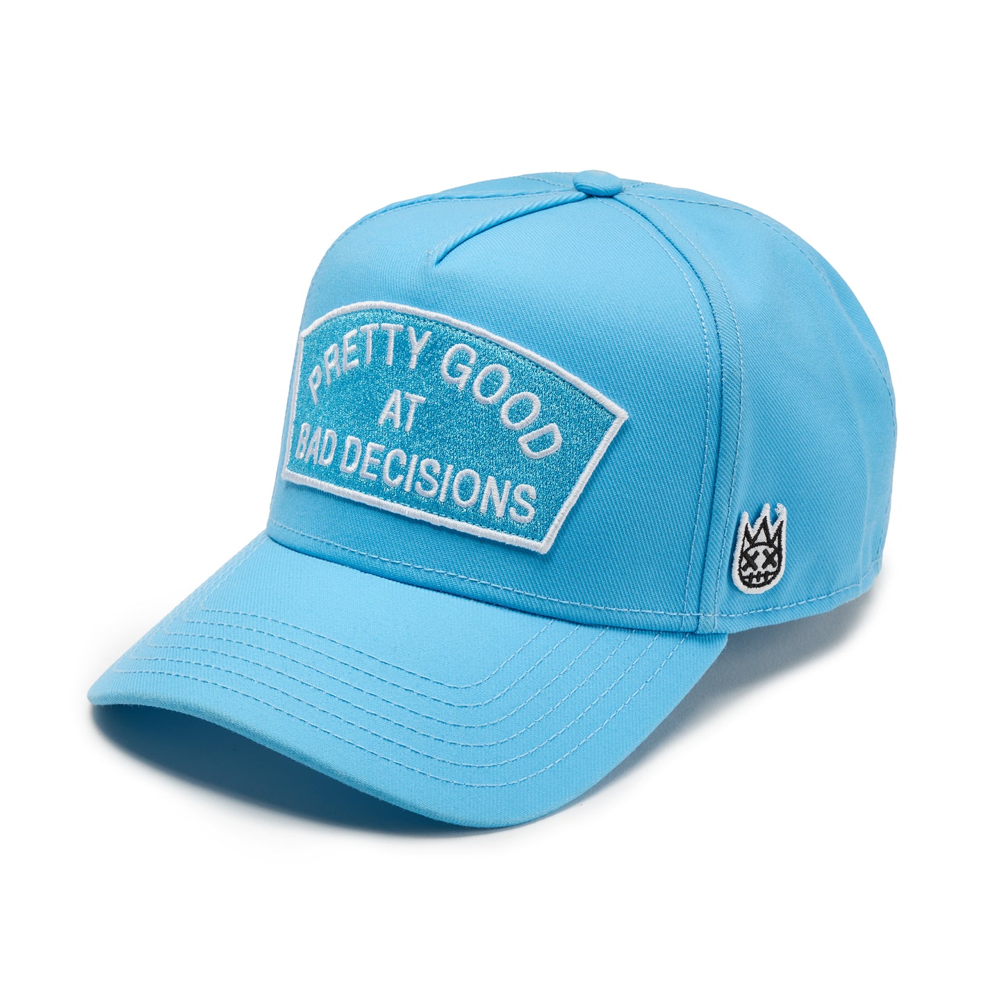 Cult's Bad Decisions-A Frame Snapback Hat in Blue