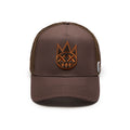 Cult's Clean Shimuchan Brown Logo Mesh Back Trucker Hat in Brown