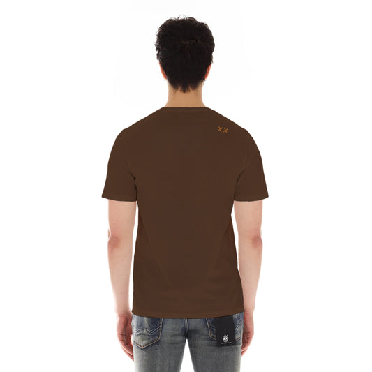 Cult's Shimuchan Short Sleeve Crew Neck Tee in Brown