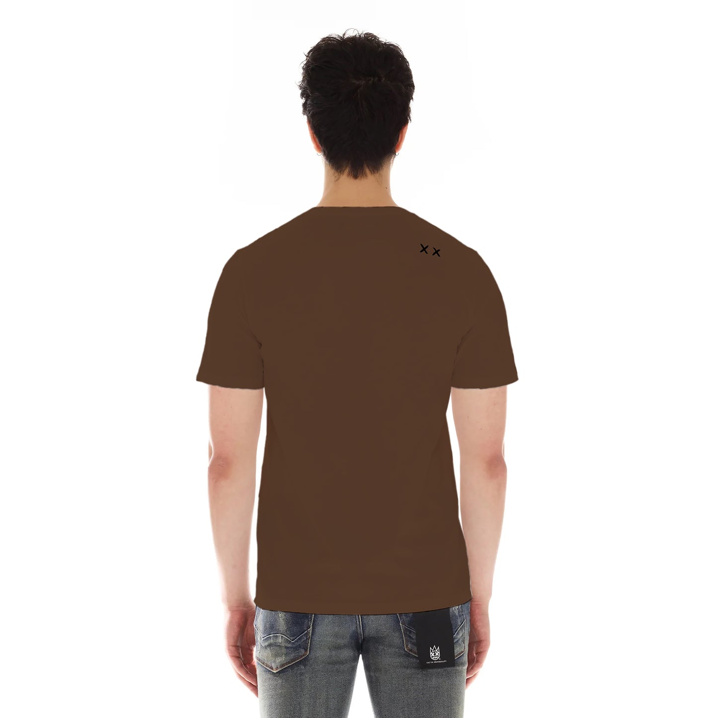 Cult's Short Sleeve Crew Neck Tee "Cult Tour" in Brown