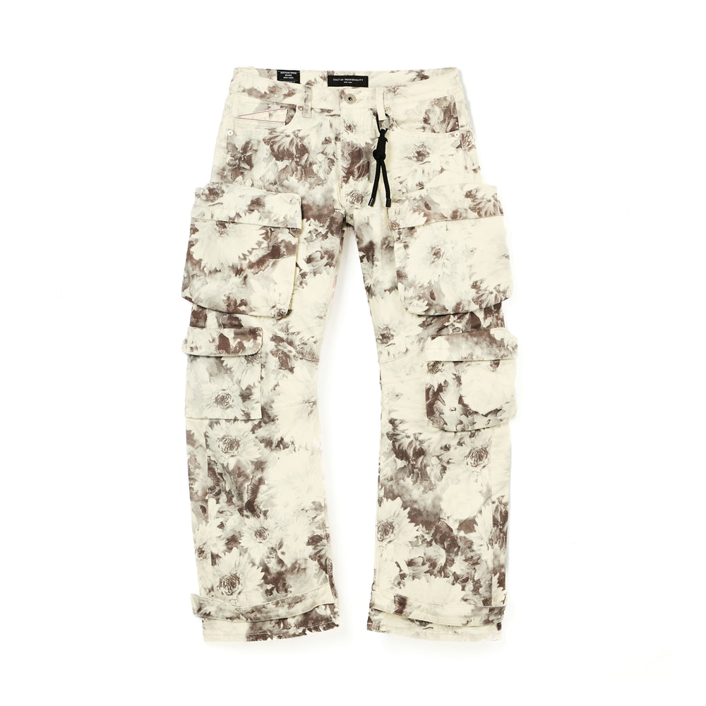 Cult's Baggy Cargo 610 Jeans in Floral Print