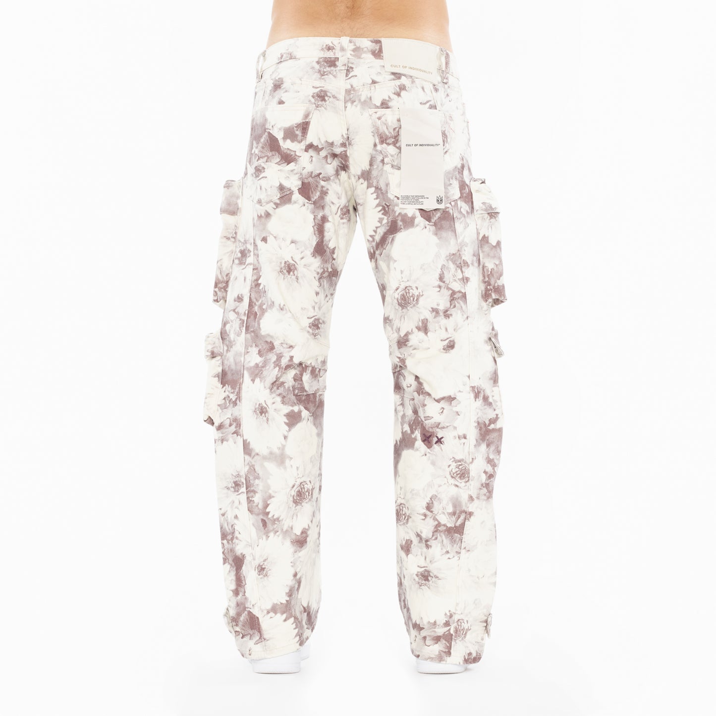 Cult's Baggy Cargo 610 Jeans in Floral Print