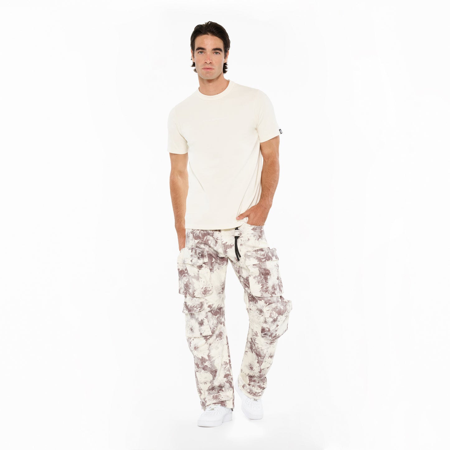 Cult's Baggy Cargo 610 Jeans in Floral Print