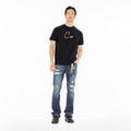 Cult's Short Sleeve Crew Neck Tee "Script Logo" in Black