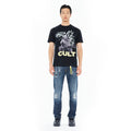 Cult's Short Sleeve Crew Neck Tee "Cash" in Black