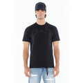 Cult's Short Sleeve Crew Neck Tee "Metal Logo" in Black