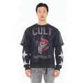 Cult's Long Sleeve Thermal With Mesh Shirt in Steel