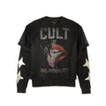 Cult's Long Sleeve Thermal With Mesh Shirt in Steel