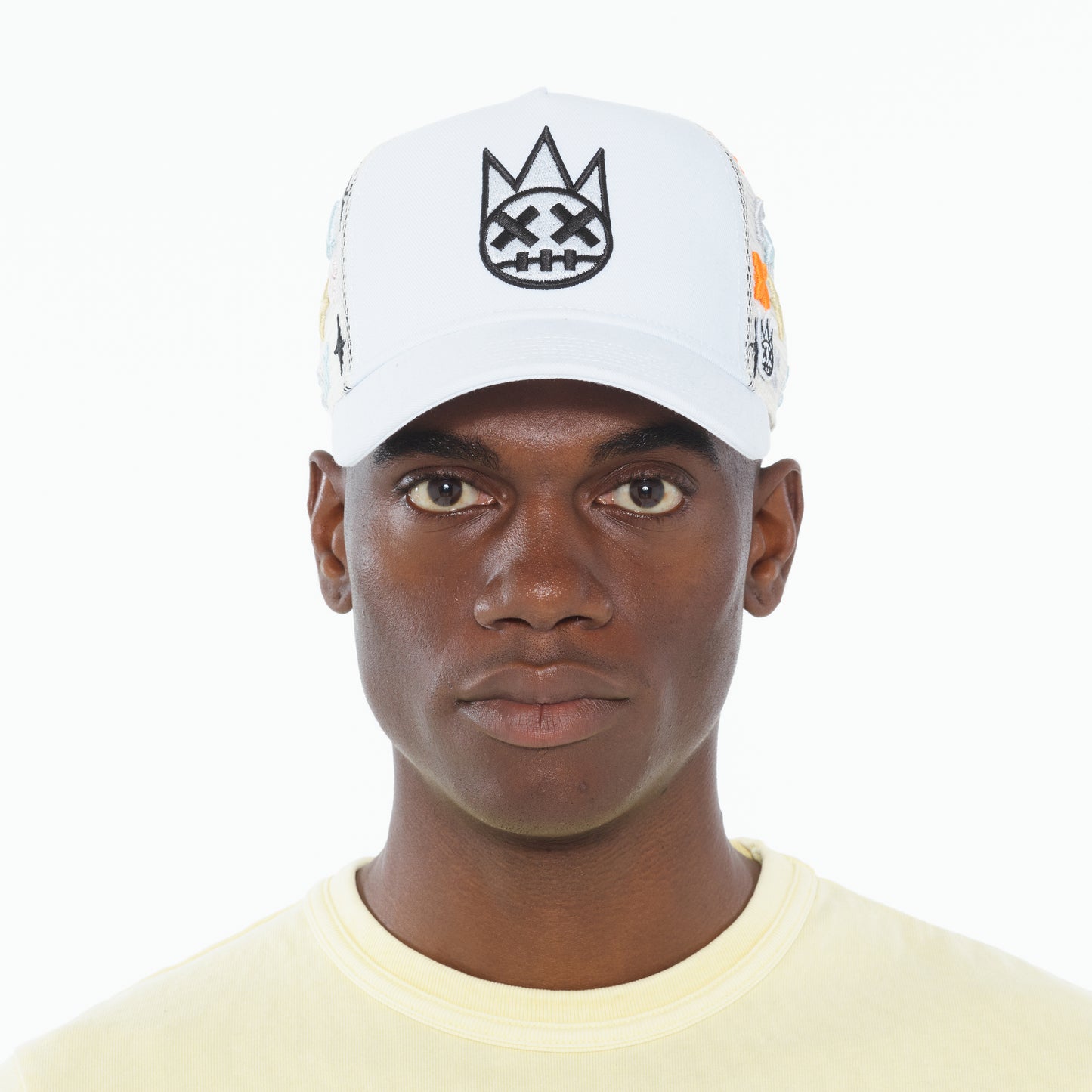 Cult's Cult Logo Pattern Hat in White Pattern