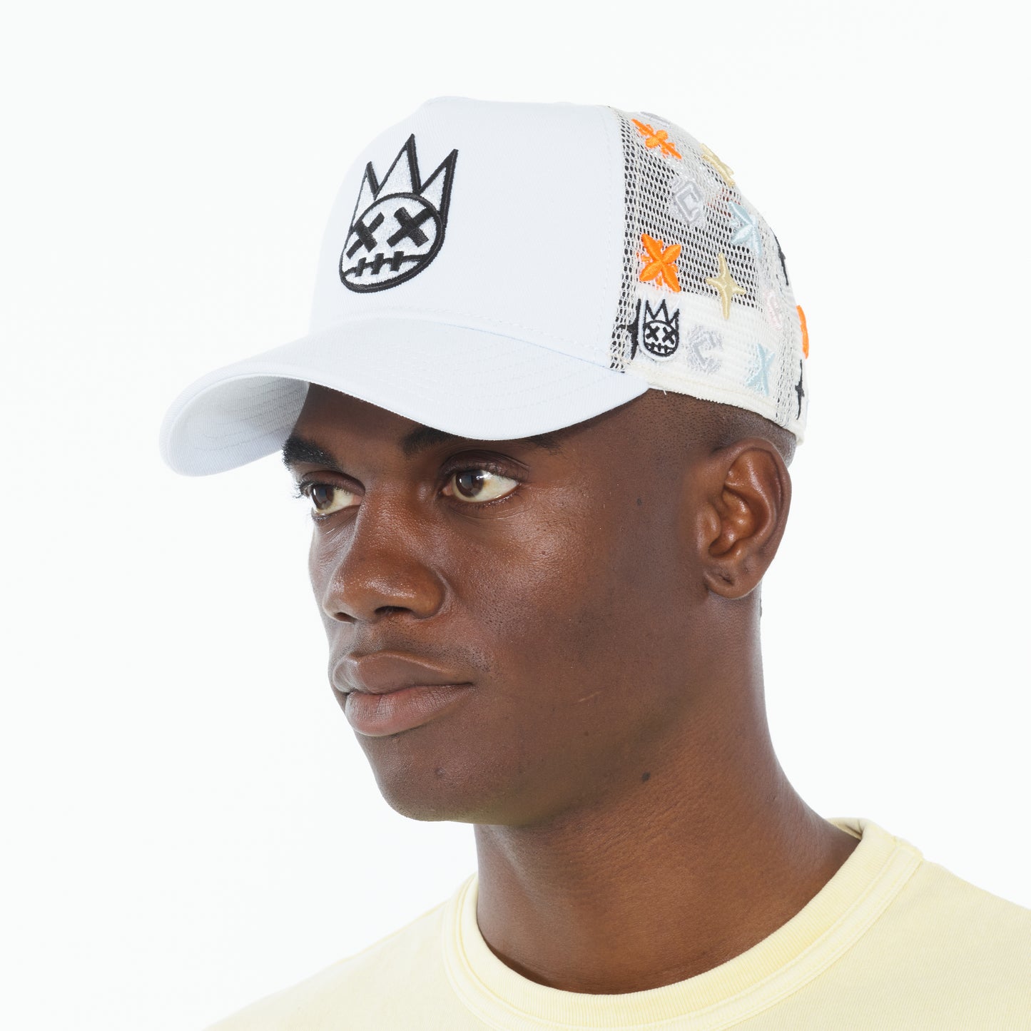 Cult's Cult Logo Pattern Hat in White Pattern