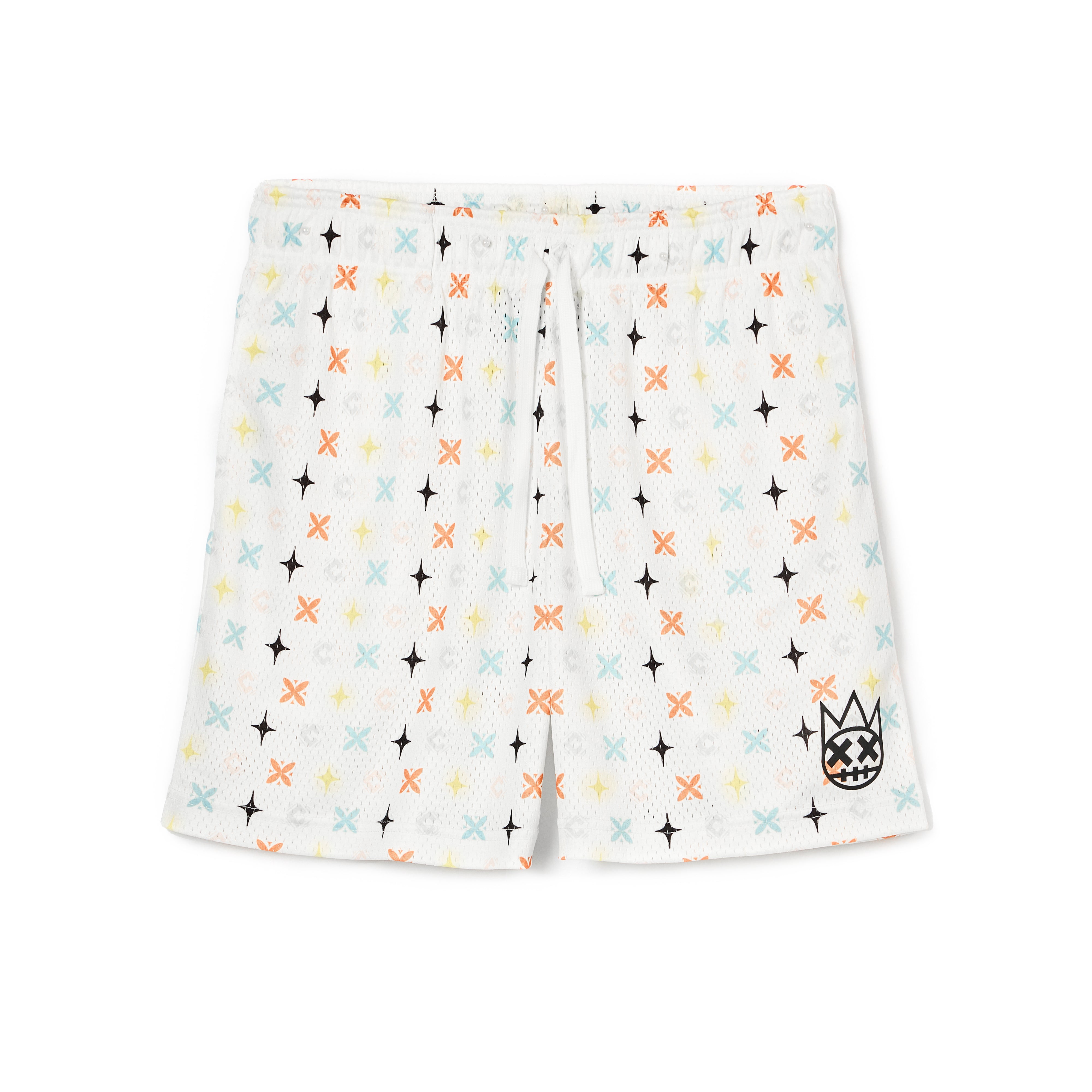 Cult's Mesh Shorts in Cult Repeat Pattern White – Cult of Individuality