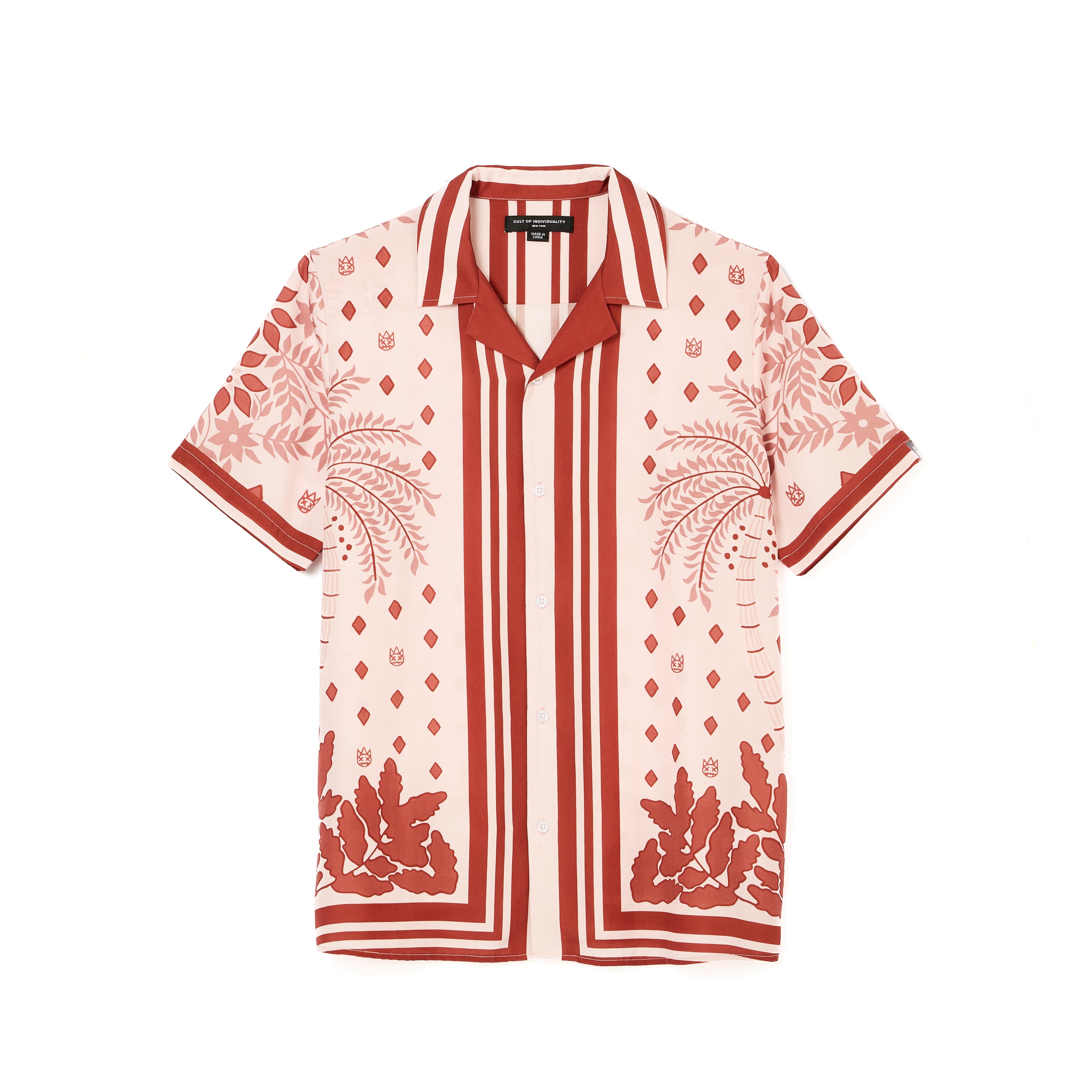 Cult's Cuban Short Sleeve Woven Shirt in Retro