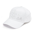 Cult x El Alfa Premium 5 Panel A Frame Trucker Hat with Pearls in White