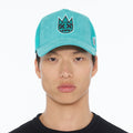 Cult's Clean Logo Mesh Back Trucker Hat in Teal