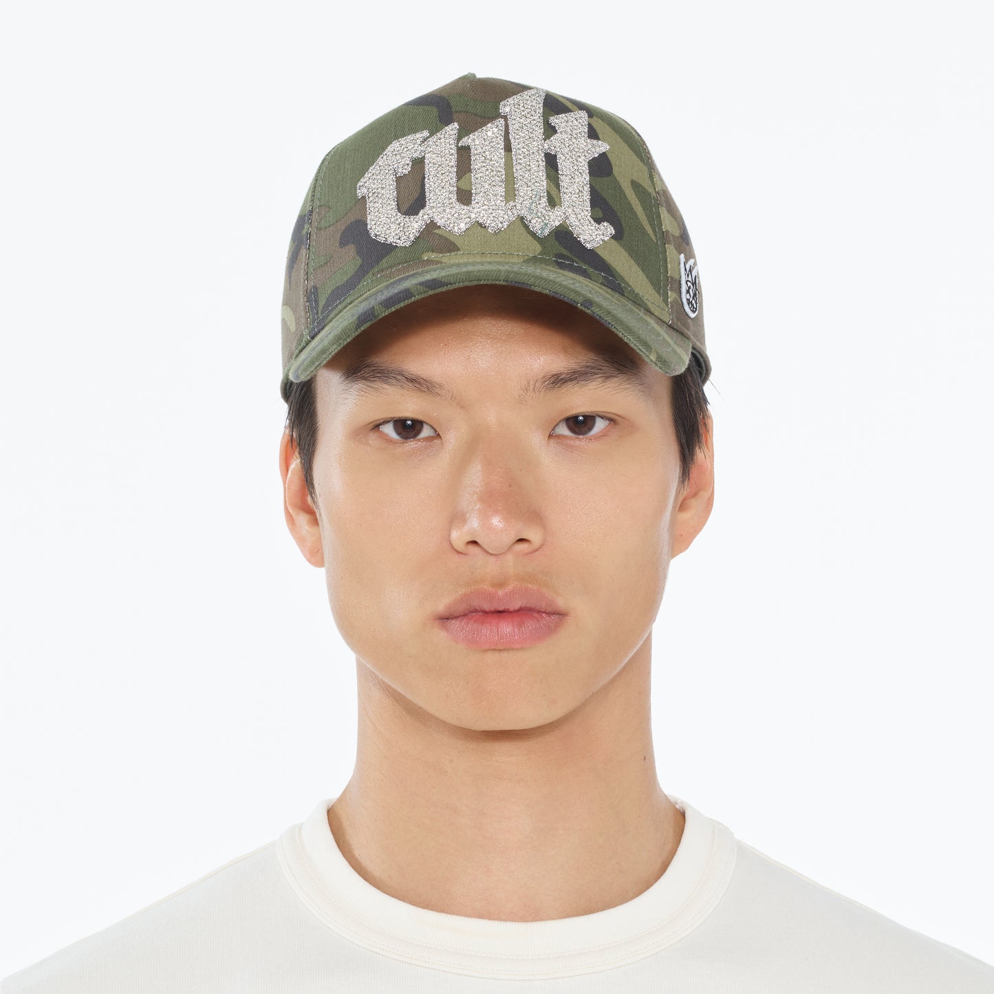 Cult's Crystal Cult Script Logo Hat in Camo