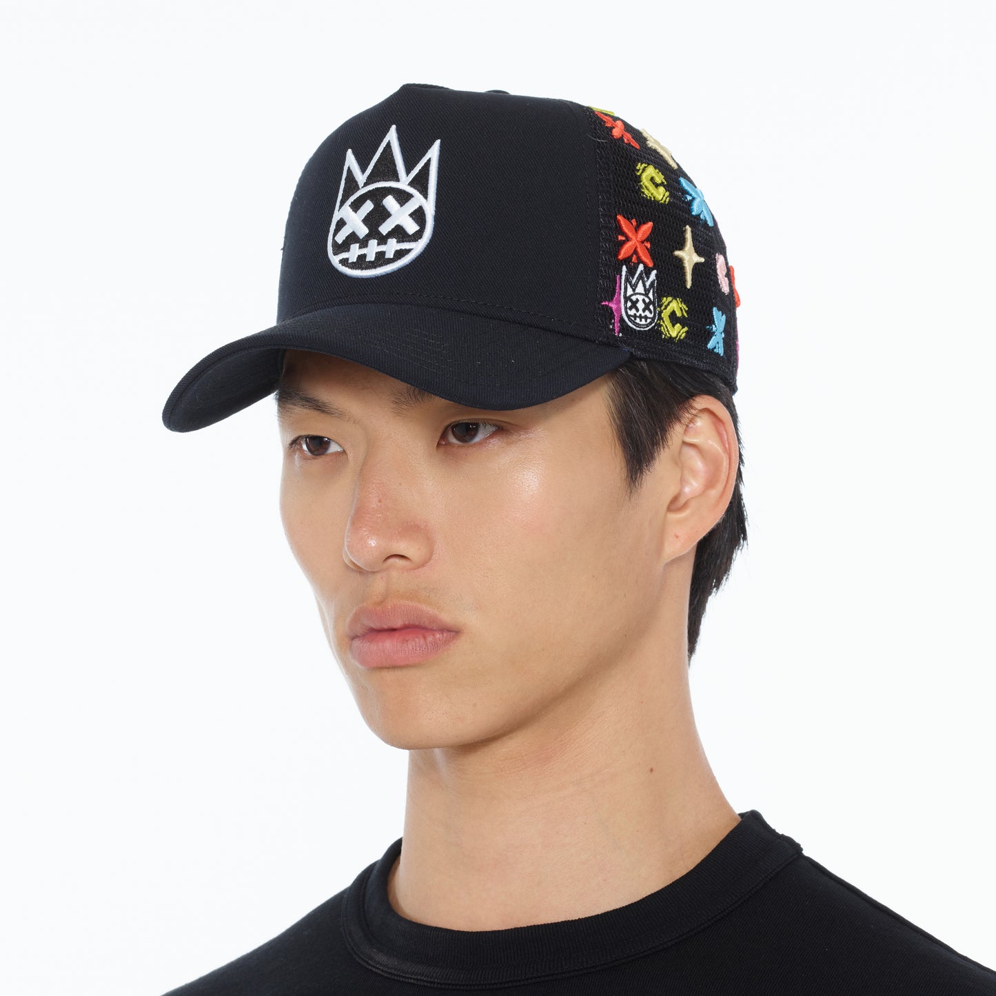 Cult's Cult Logo Pattern Hat in Black Pattern