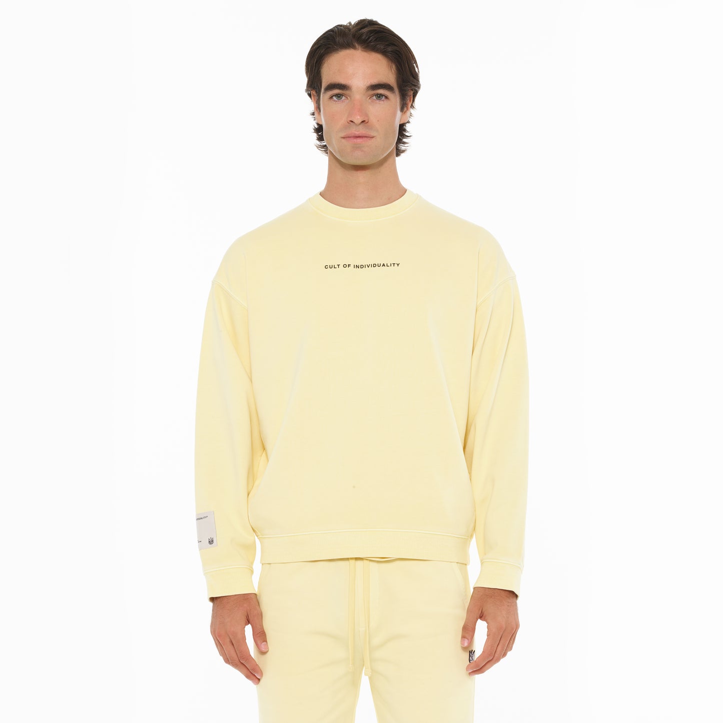 Cult's Crew Neck Fleece in Banana