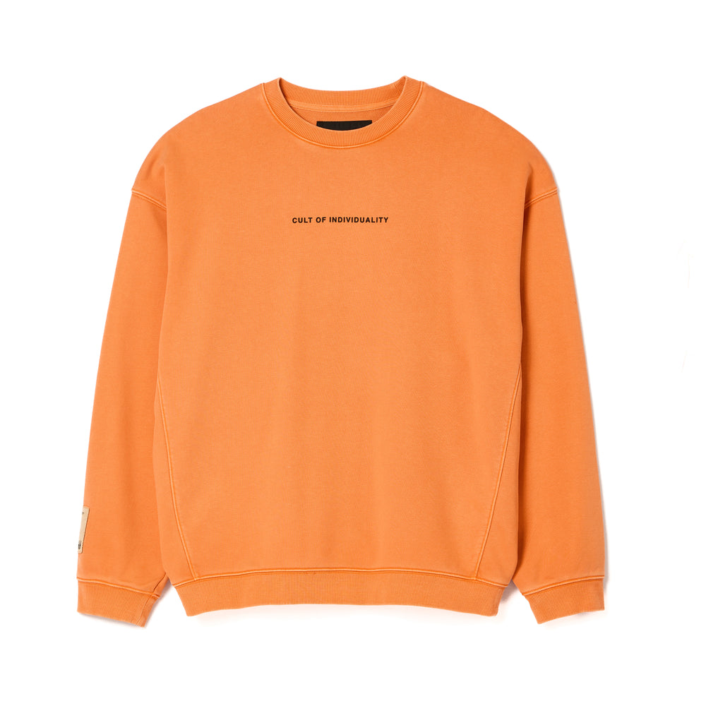 Cult's Crew Neck Fleece in Orange