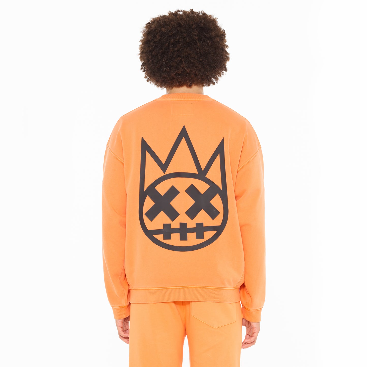 Cult's Crew Neck Fleece in Orange