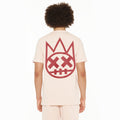 Cult's Short Sleeve Crew Neck Tee "Shimuchan" Logo in Powder Pink