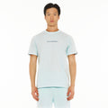 Cult's Short Sleeve Crew Neck Tee "Shimuchan" Logo in Powder Blue