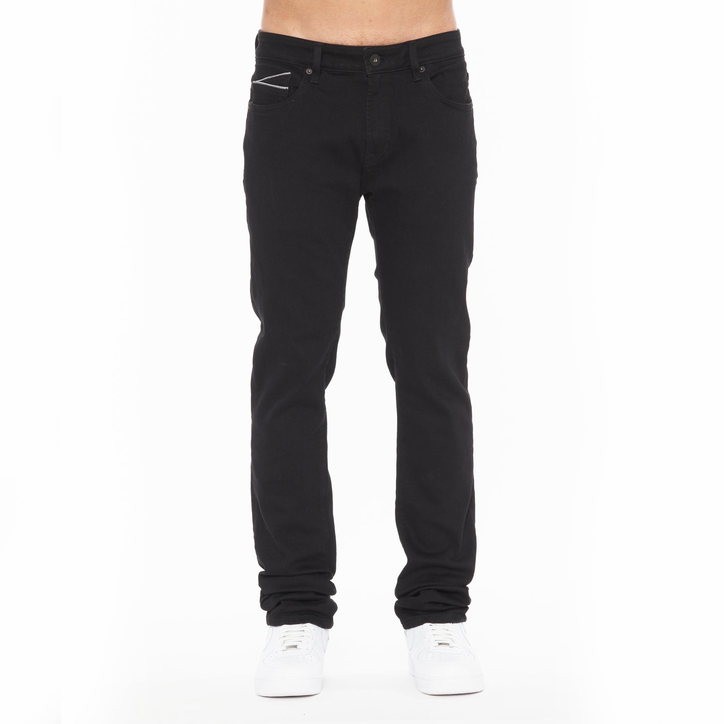 ROCKER SLIM STRAIGHT 36" INSEAM JEANS IN BLACK