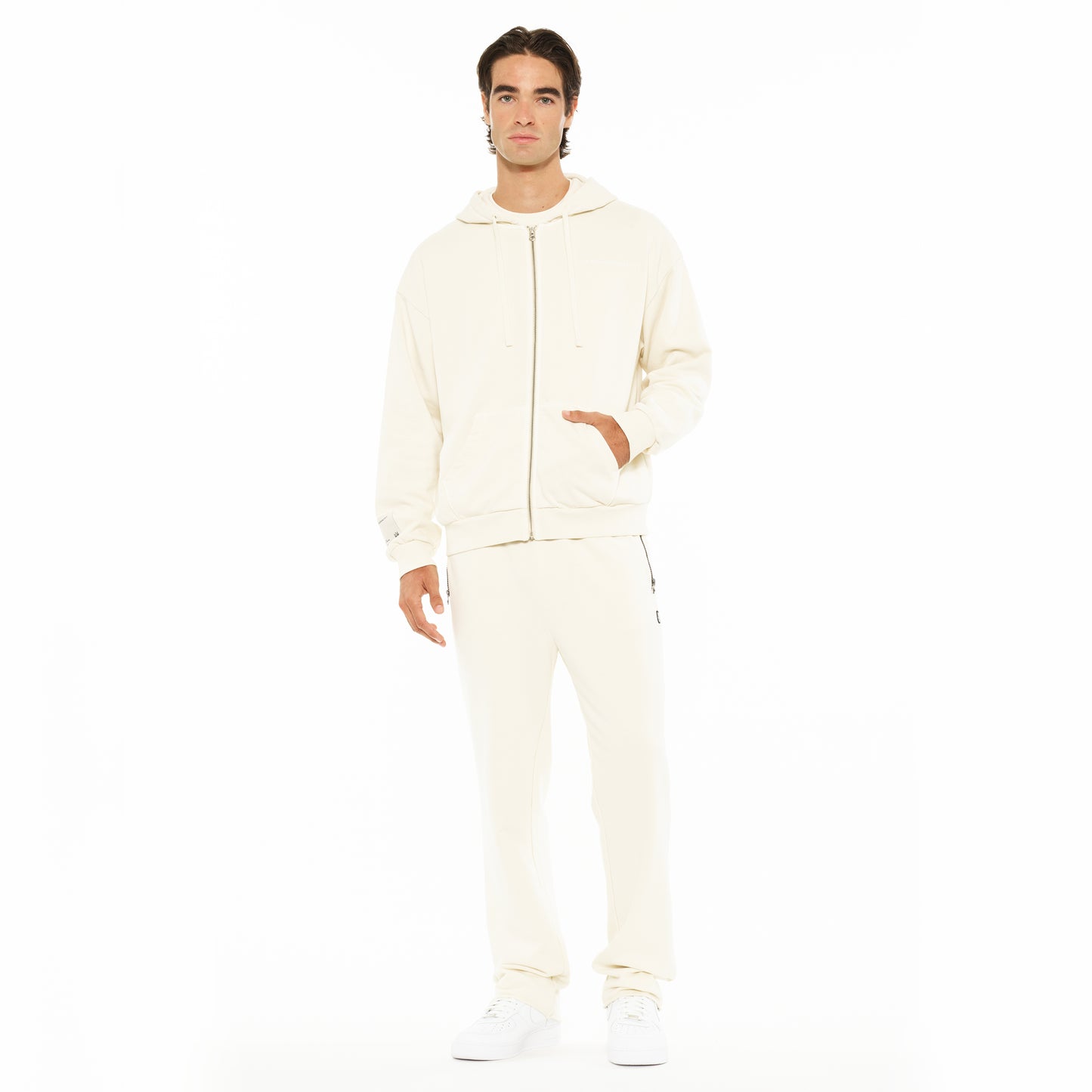 Cult's Open Hem Sweatpants in Winter White