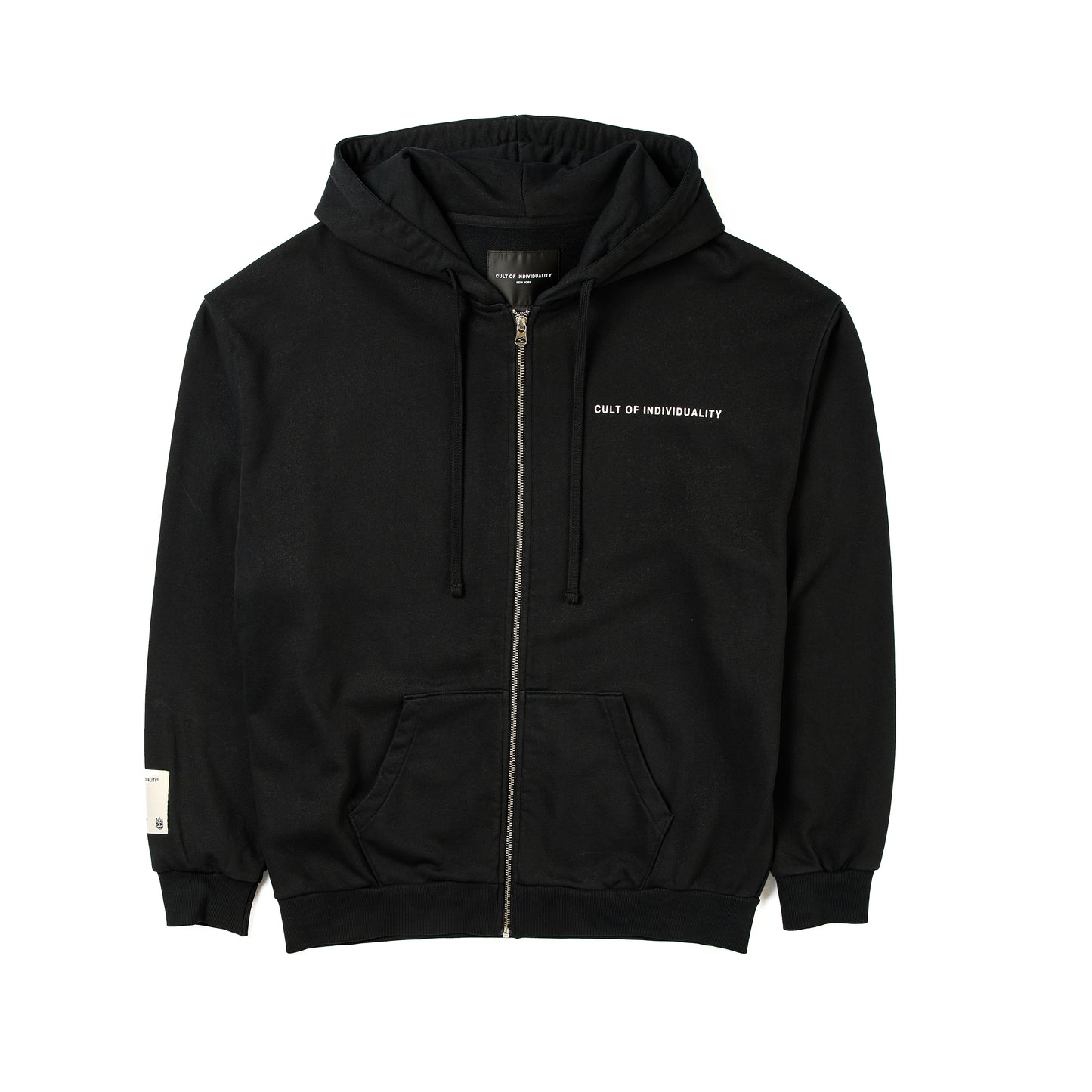 Cult's Zip Hooded Sweatshirt in Black