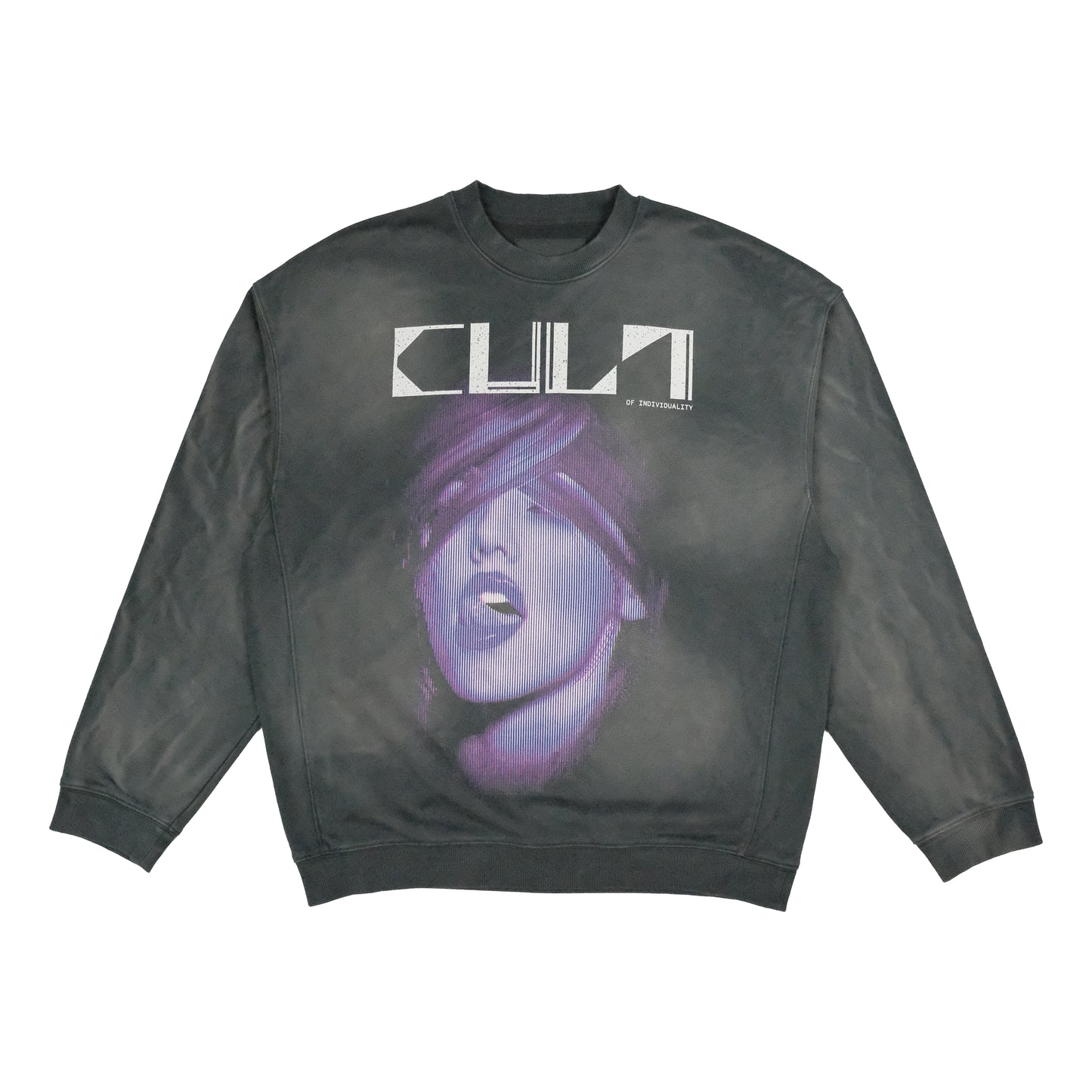 Cult's Crew Novelty Sweatshirt in Vintage Charcoal