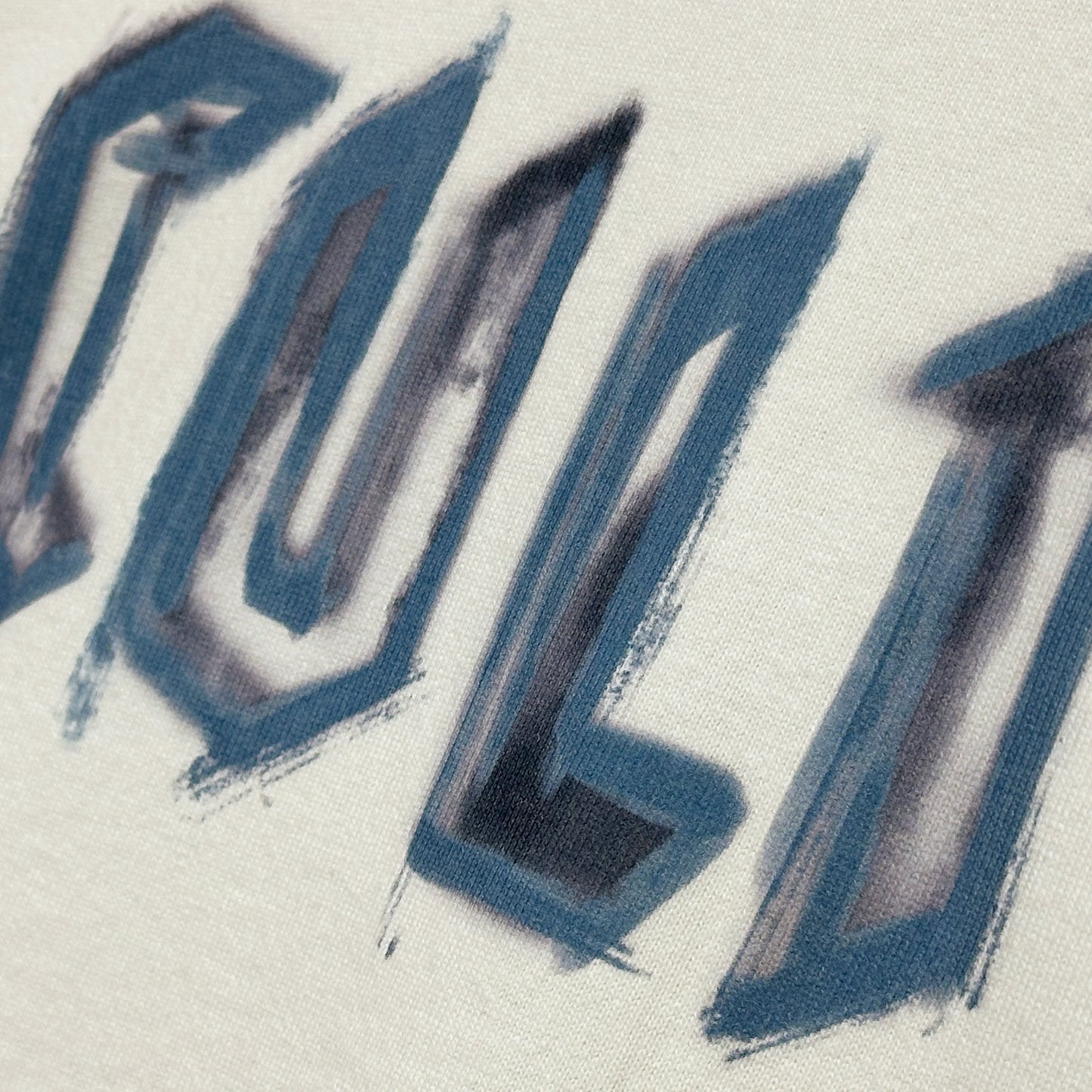 Cult's Oversized Heavyweight Boxy Short Sleeve Crew Neck Tee "Painter" in Winter White