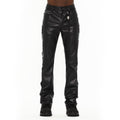 Cult's Lenny Bootcut 603 Jeans in Black Faux Leather