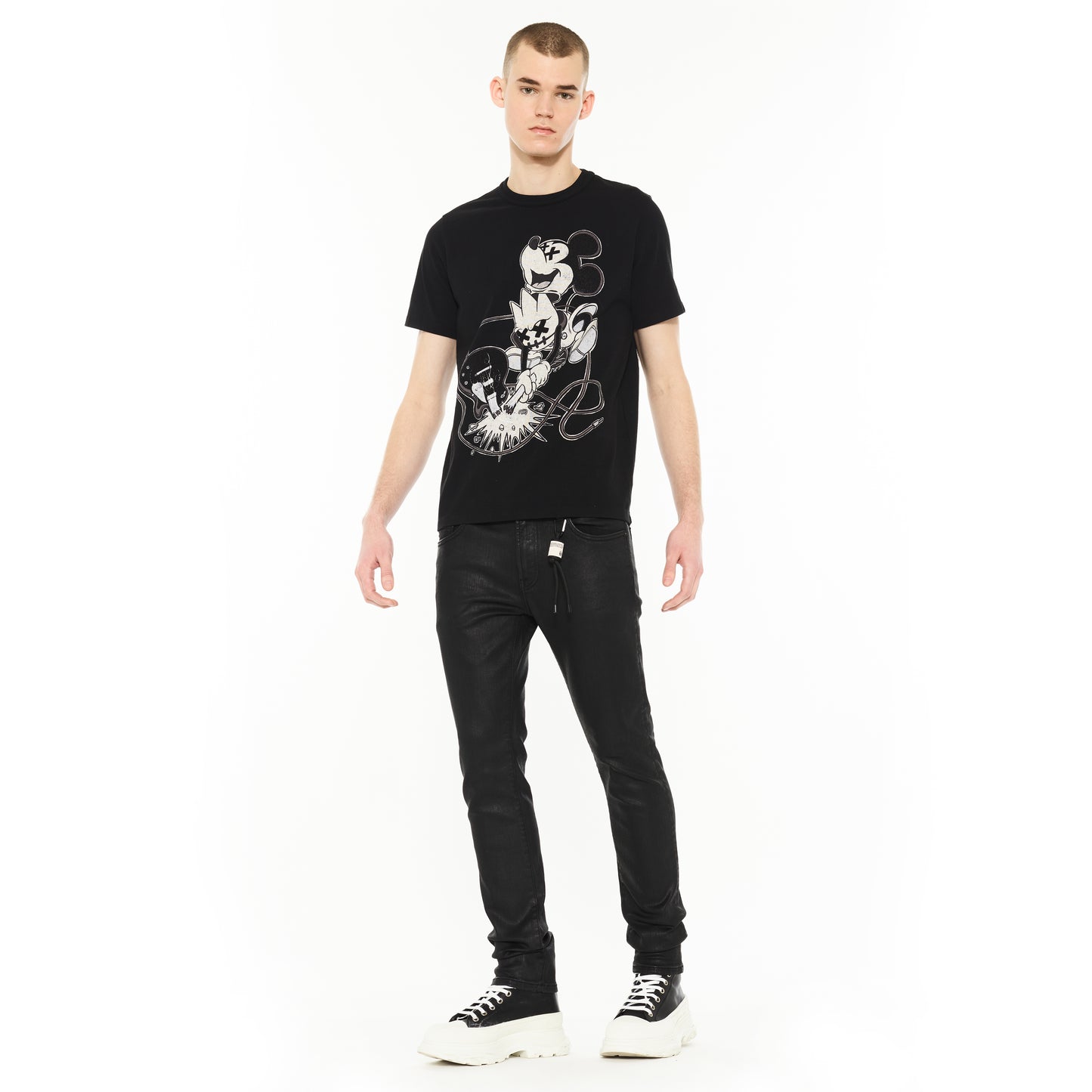 Cult's Rocker Slim 602 Jeans in Black Coated