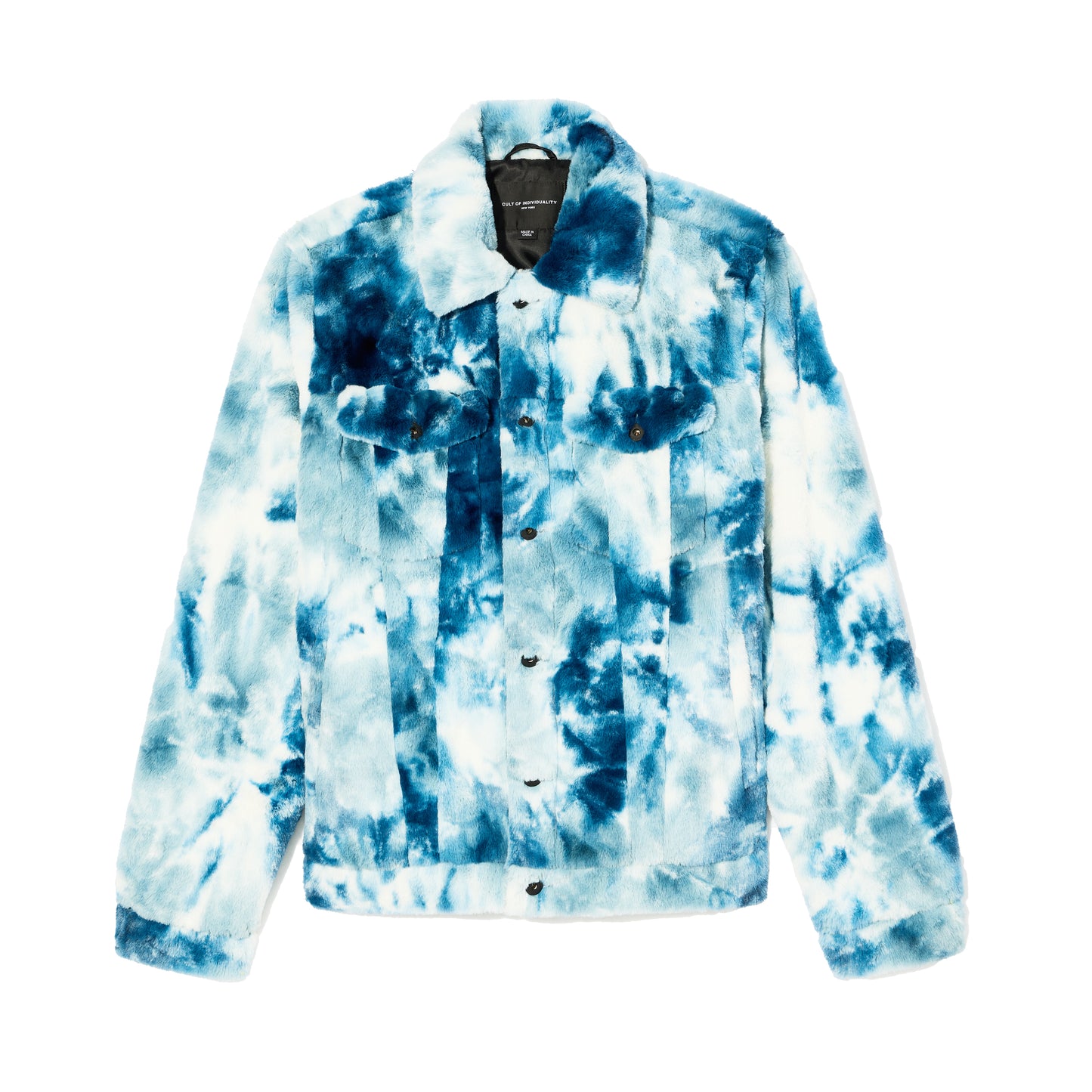 Cult's Type II Polar Fleece Jacket in Navy Faux Fur