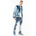 Cult's Type II Polar Fleece Jacket in Navy Faux Fur