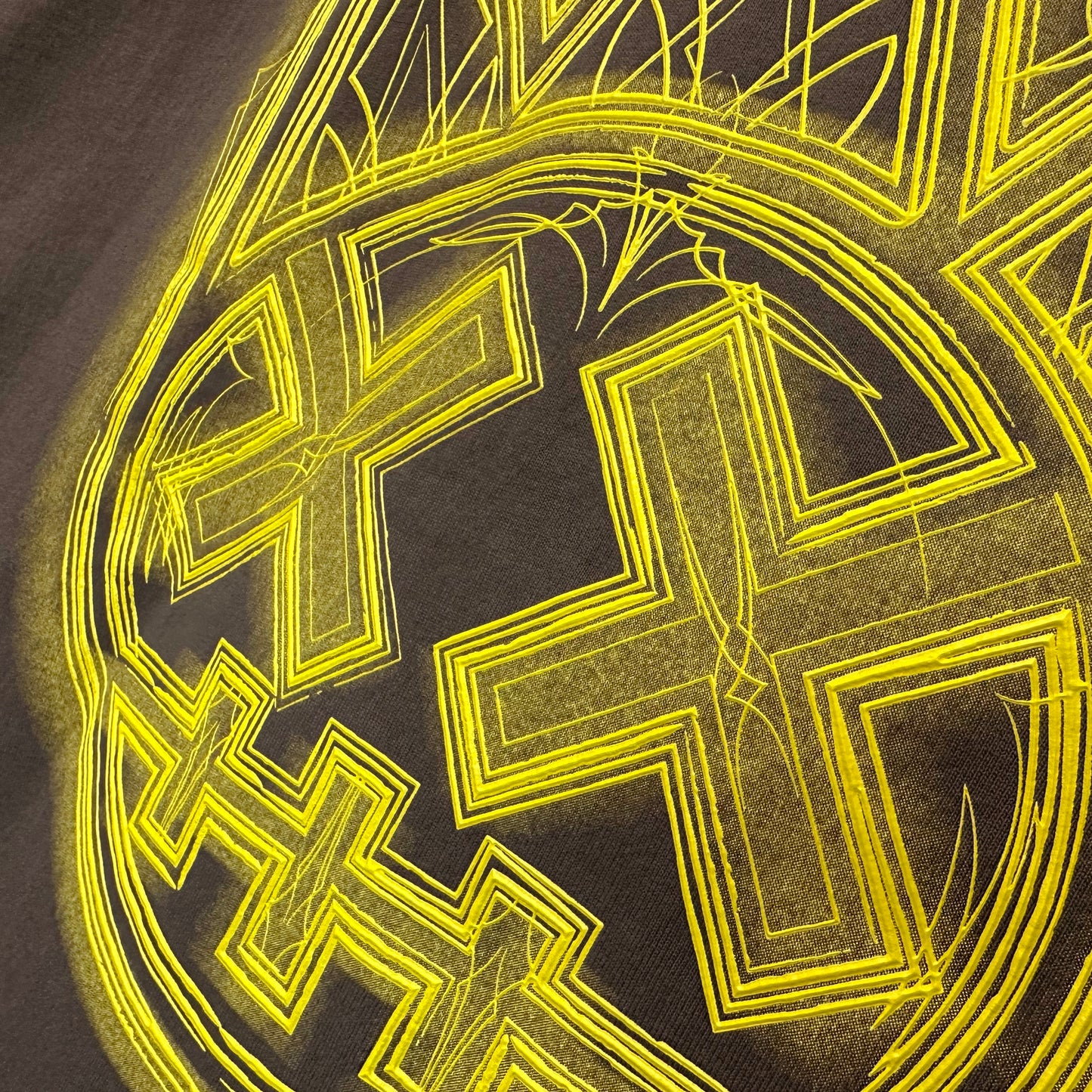 Cult's Oversized Heavyweight Boxy Fit Short Sleeve Crew Neck Tee "Pinstripe" in Sage