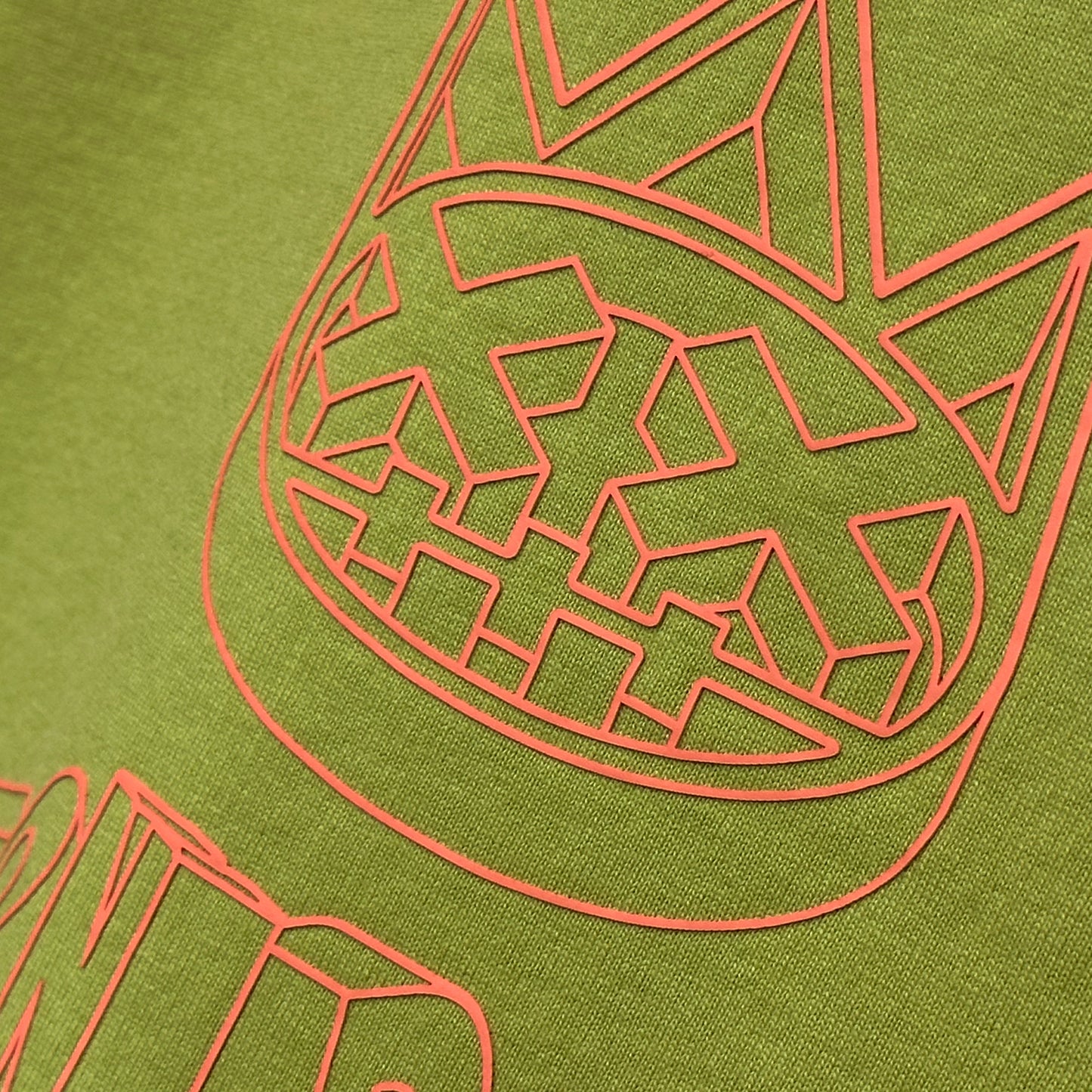 Cult's Oversized Heavyweight Boxy Fit Short Sleeve Crew Neck Tee "Cult Stacked" in Green Oasis