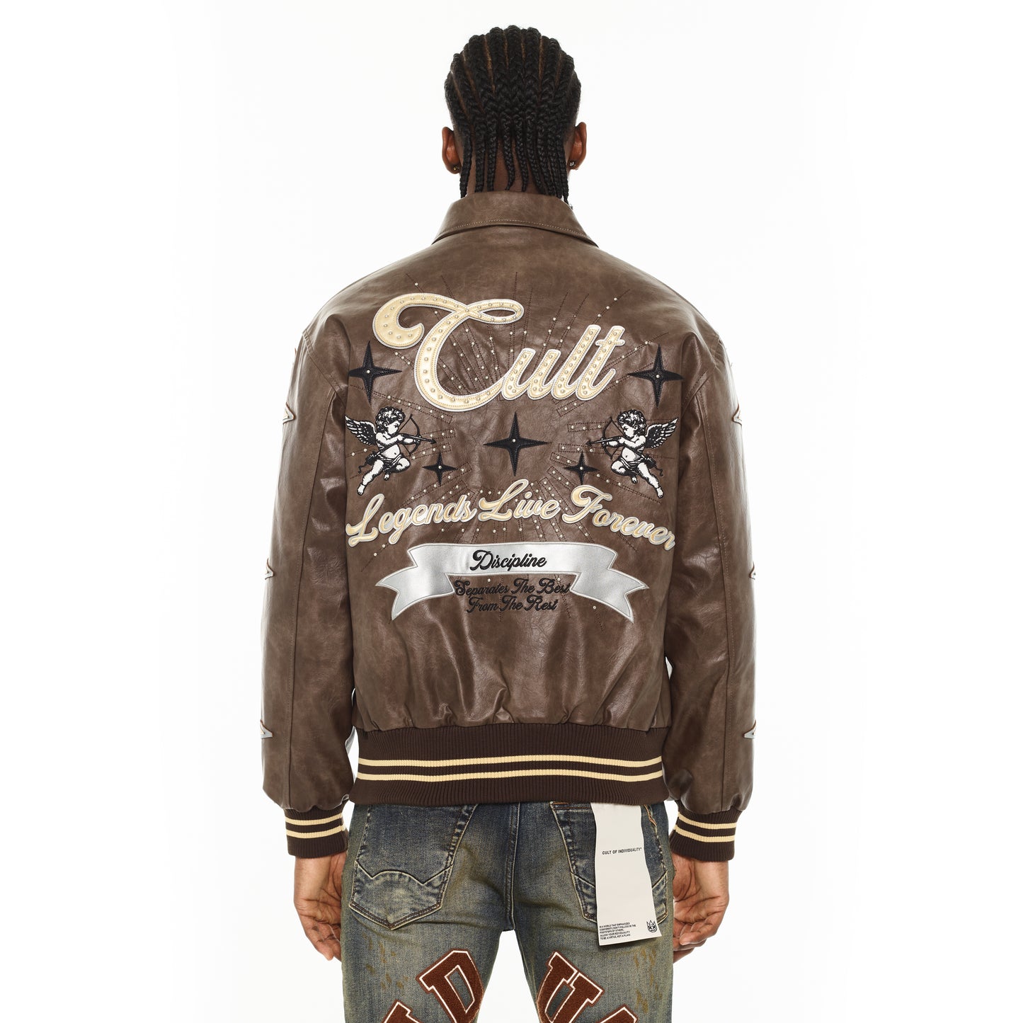 Cult's Legends Varsity Jacket in Brown