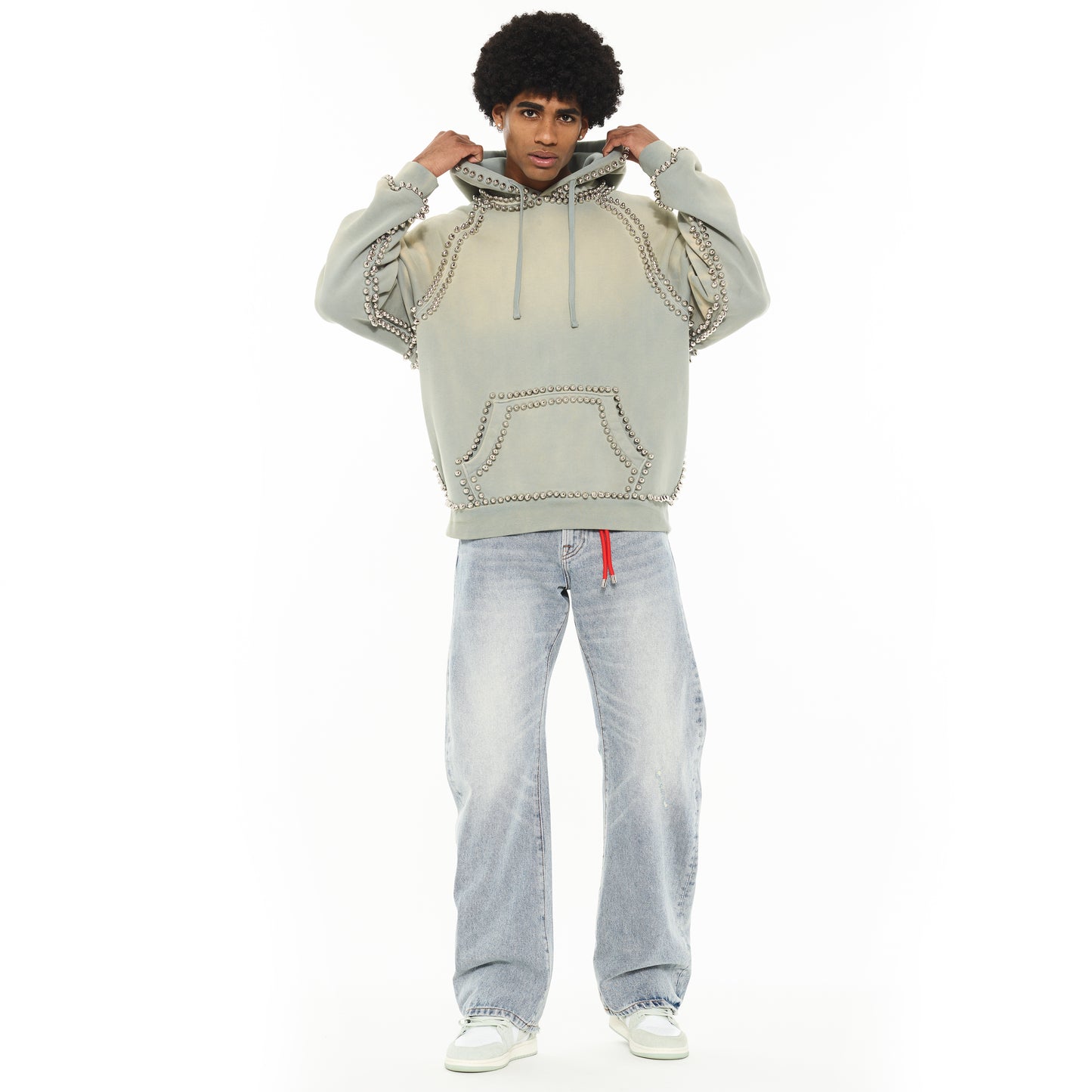 Cult's Pullover Novelty Hoody in Smog