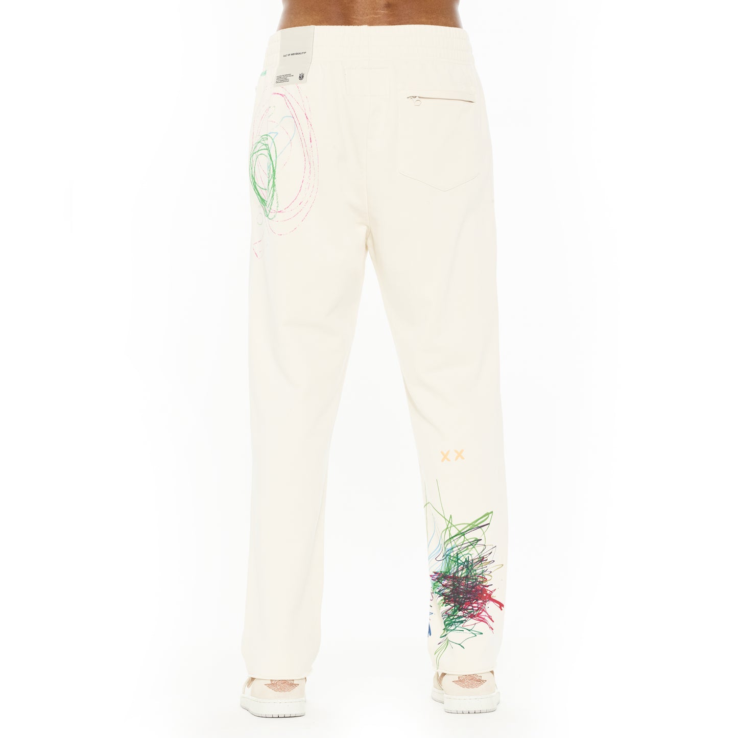 Cult's Open Hem Sweatpants in Winter White