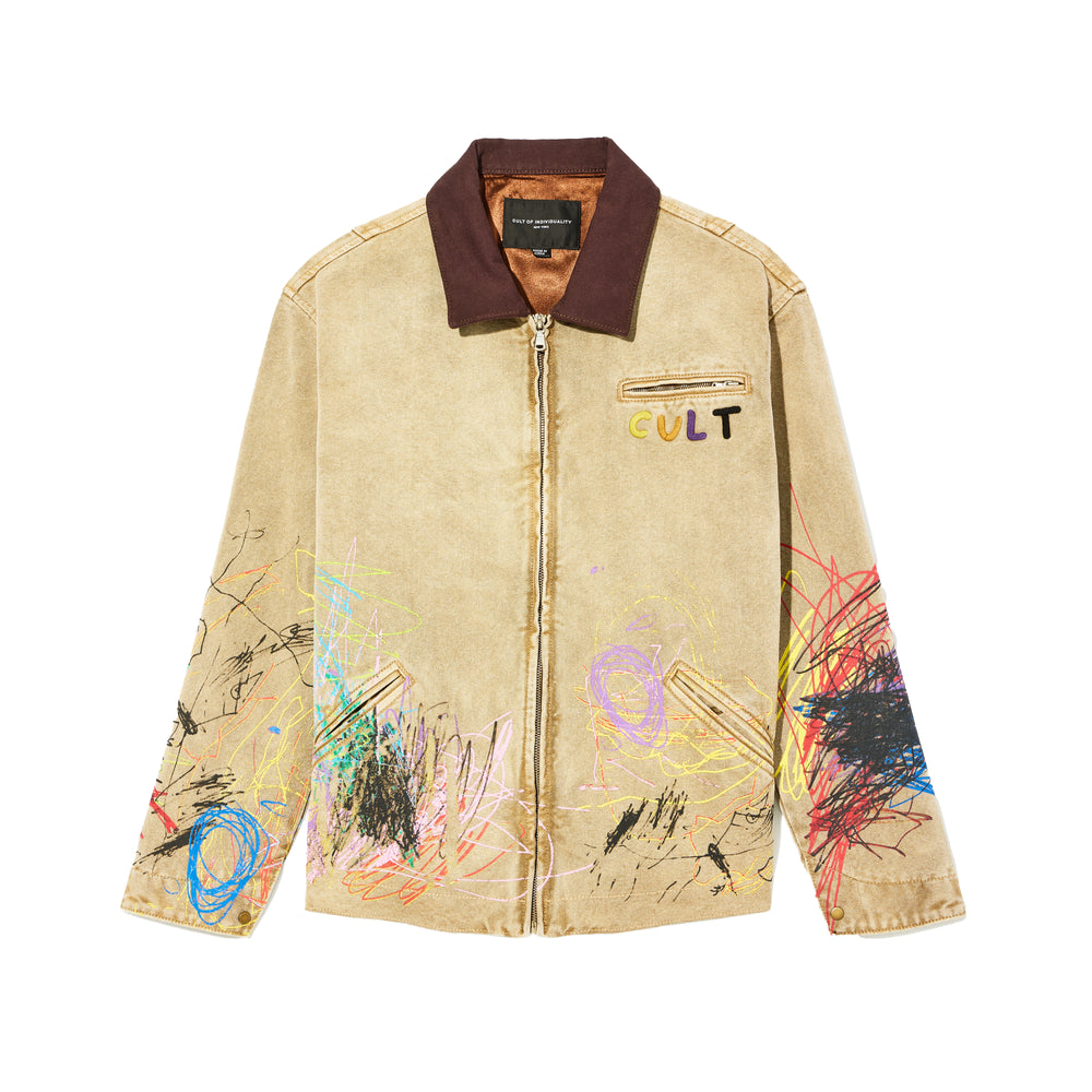 Cult's Canvas Workwear Jacket in Scribble