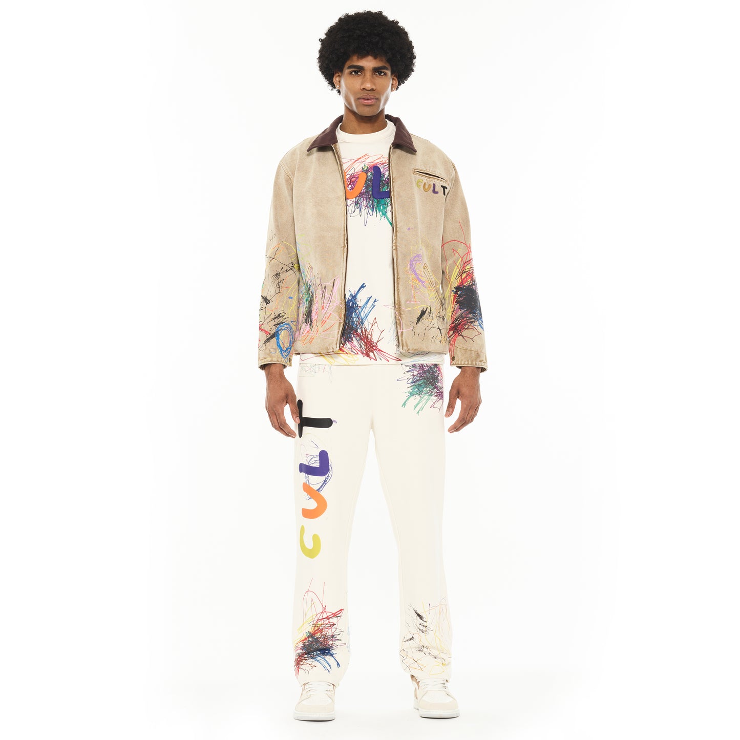 Cult's Canvas Workwear Jacket in Scribble