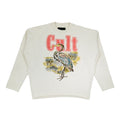 Cult's Novelty Fleece Crew Sweatshirt in Winter White