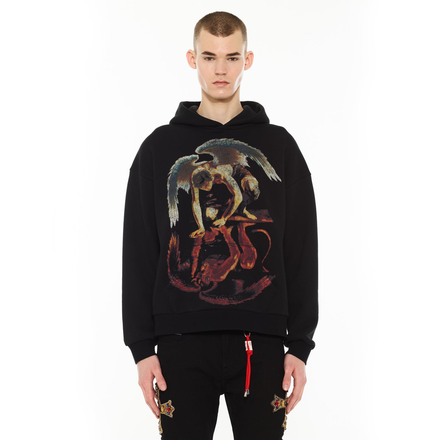 Cult's Pullover Novelty Hoody "Repent" in Black