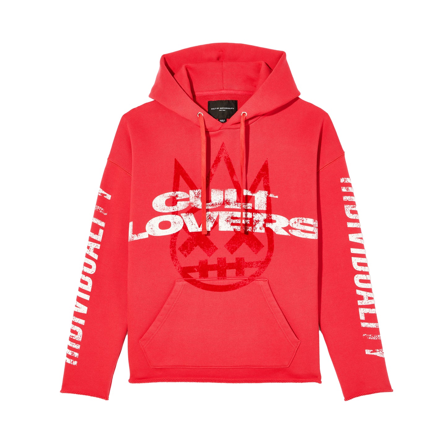 Cult's Pullover Novelty Hoody "Cult Lovers" in Rogue Red